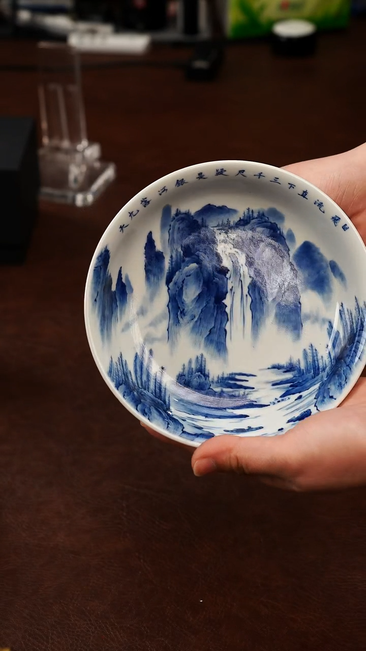 摆件陶93这正面五里雾精选 手工手绘陶瓷