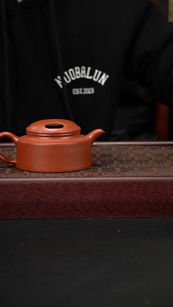 茶壶紫砂zq朱泥牛盖莲子