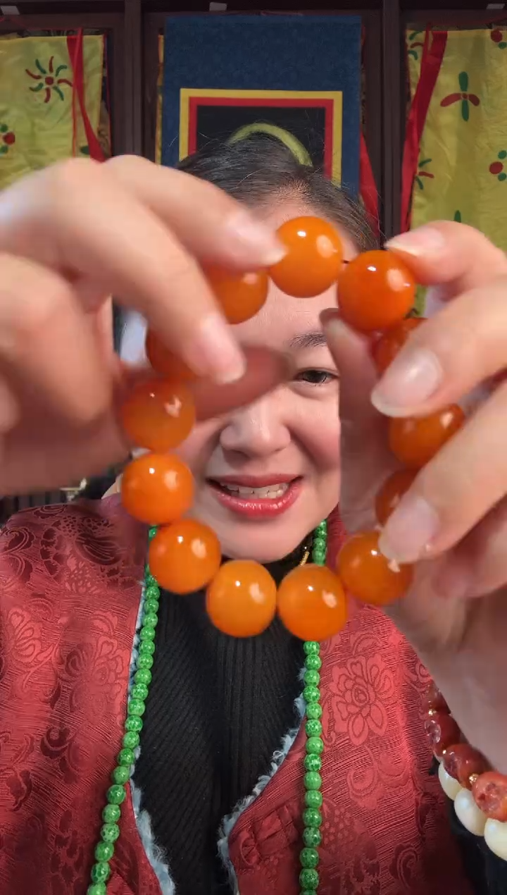 无非金属藏地黄古串