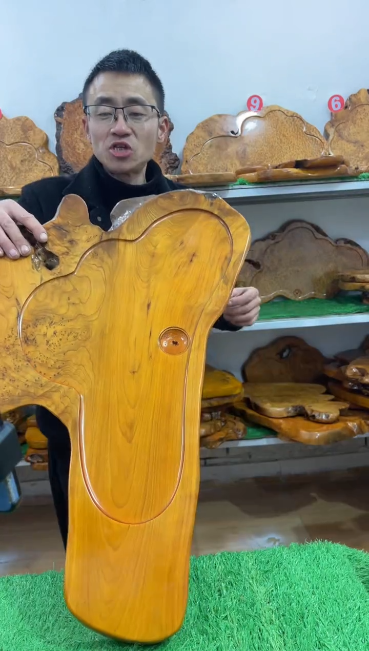 【闪购商品】四川香杉枯木榴茶盘