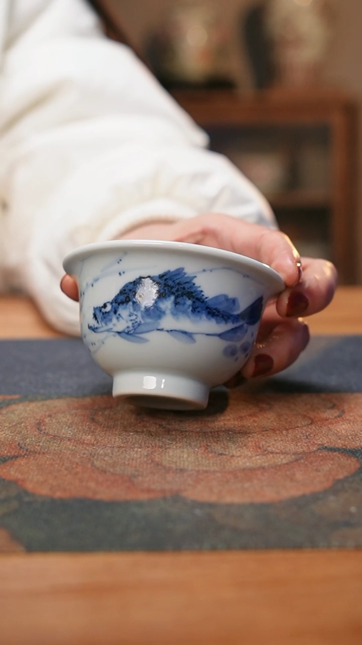 【闪购商品】康亭守艺有余系列：鳜鱼压手杯