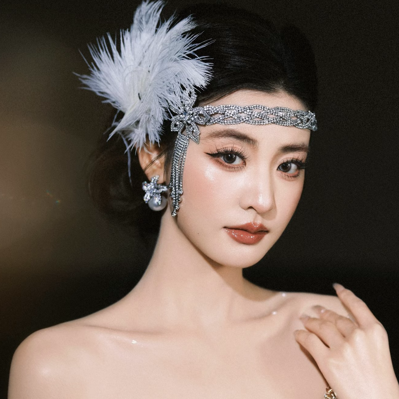 1920年代盖茨比发带头饰复古晚宴礼服舞台配饰女舞会年会派对发饰