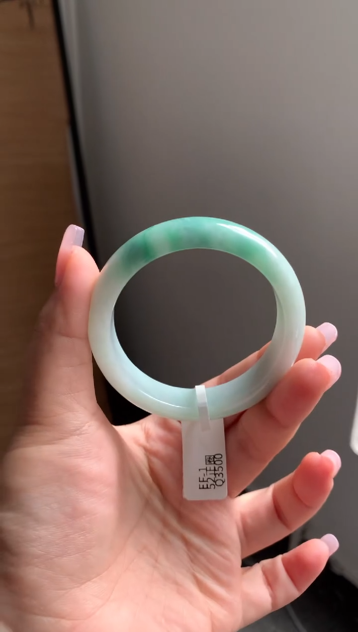【闪购商品】翡翠手镯未镶嵌52正圈EF-1