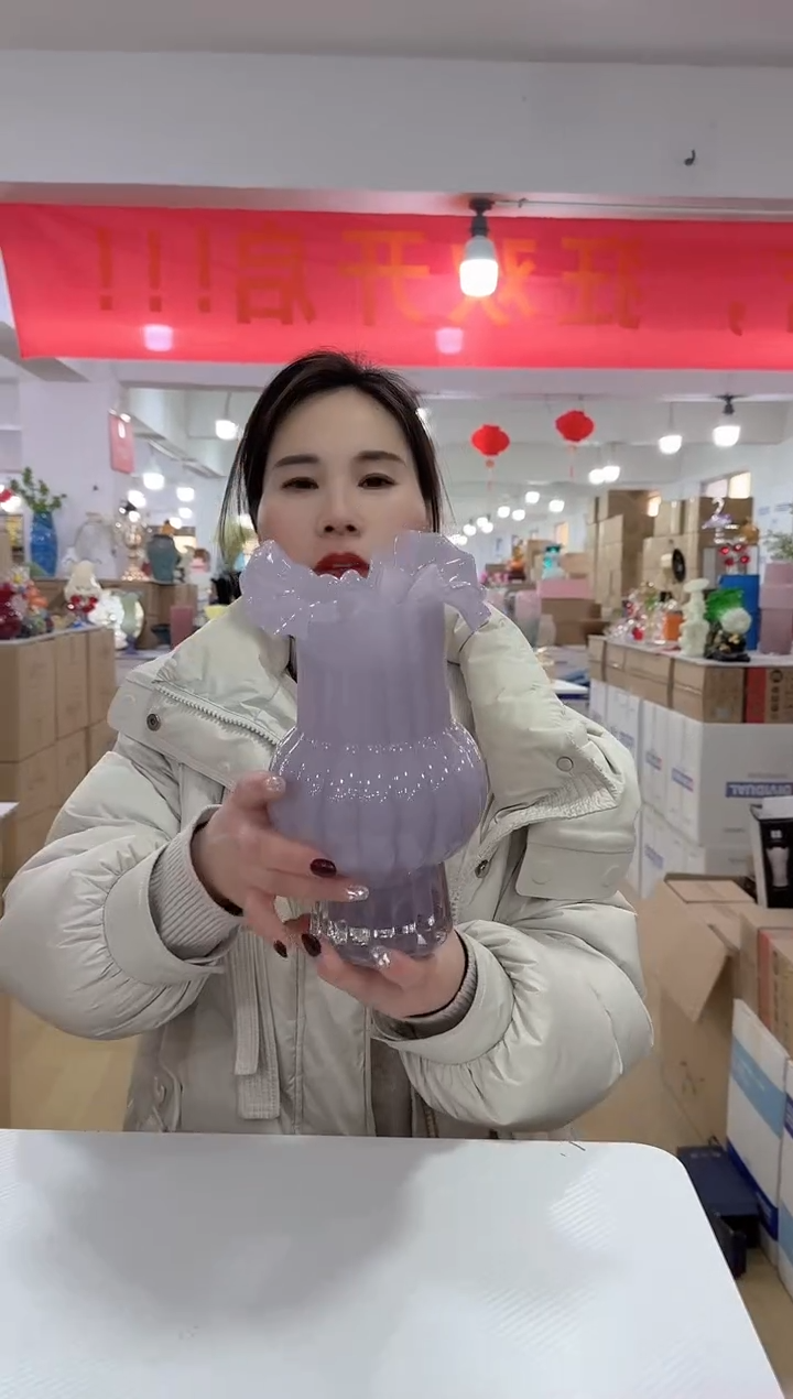【闪购商品】无铅玻璃美全花器-s-早37