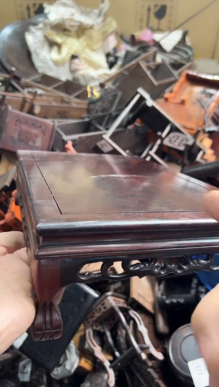 【闪购商品】木335底座花架摆件处理