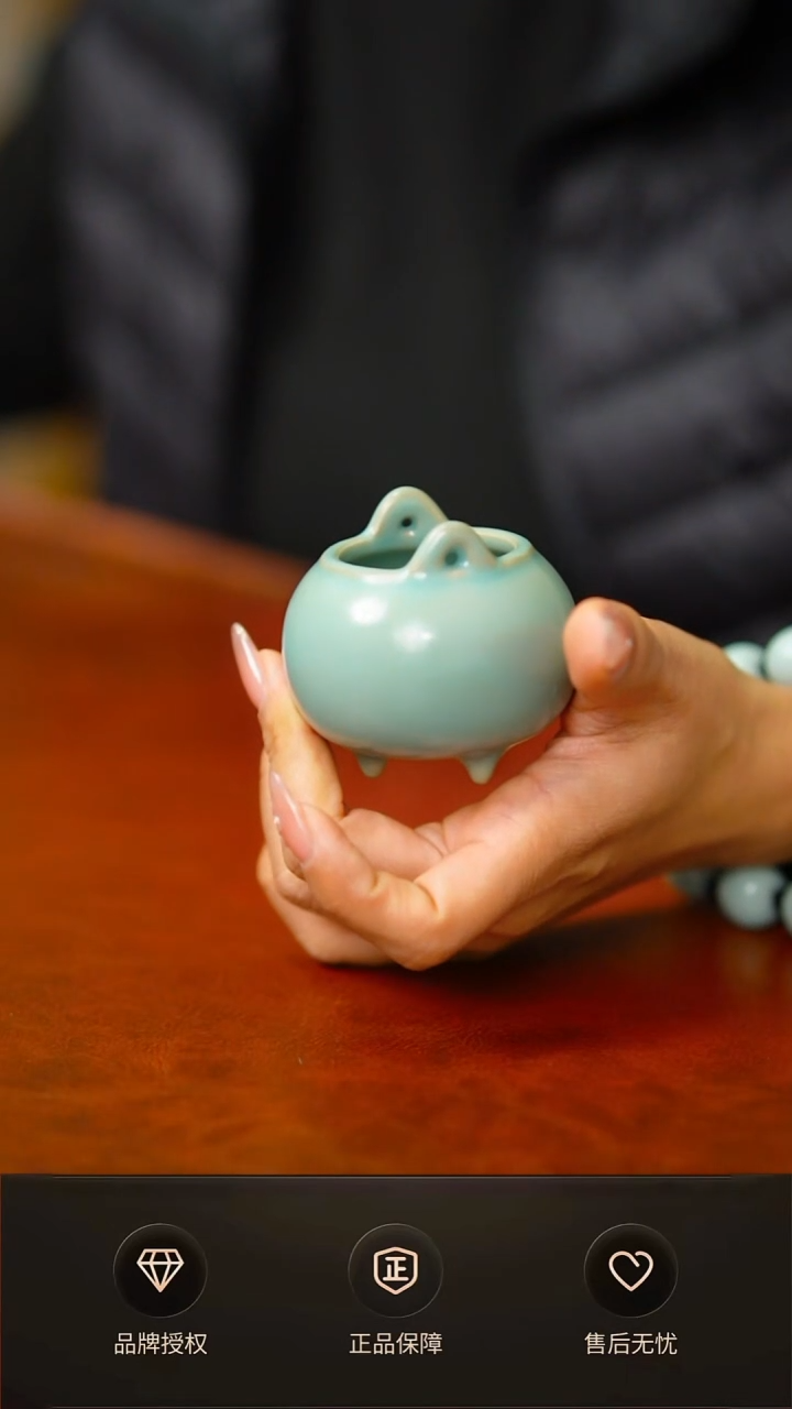 其他仿古支钉小胖香炉不完美简装