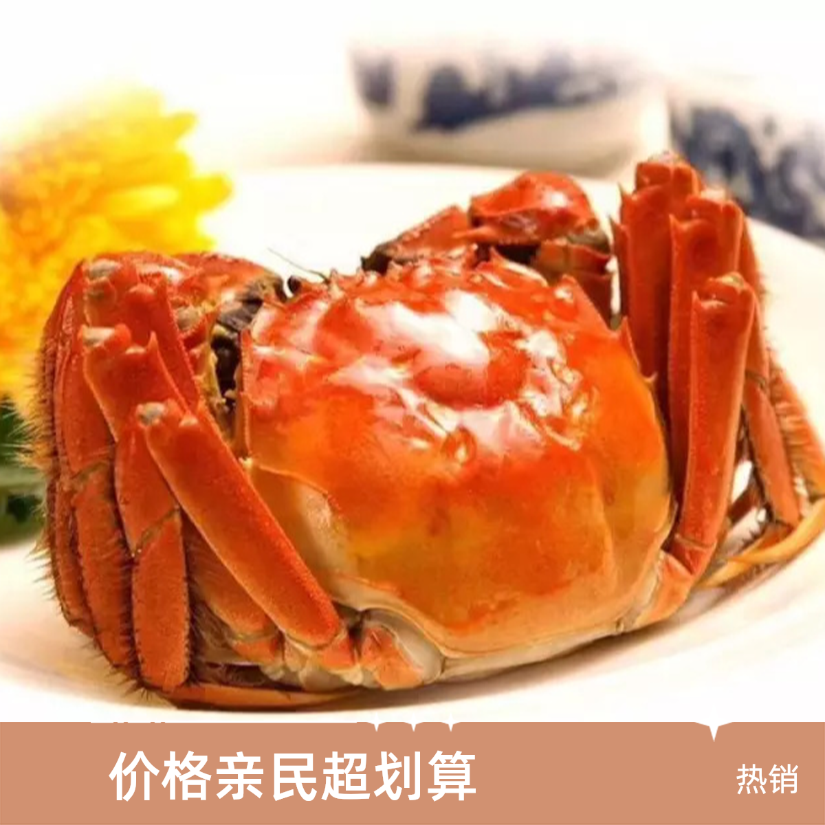 【活蟹】江苏精品大闸蟹约（3.5两）母蟹3.3-3.6两5-15只装活蟹