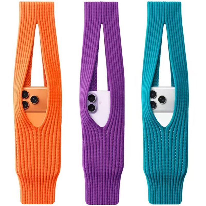 凡契iPhone Pocket 3D针织手机袋编织创意手机袋可斜挎手机保护套