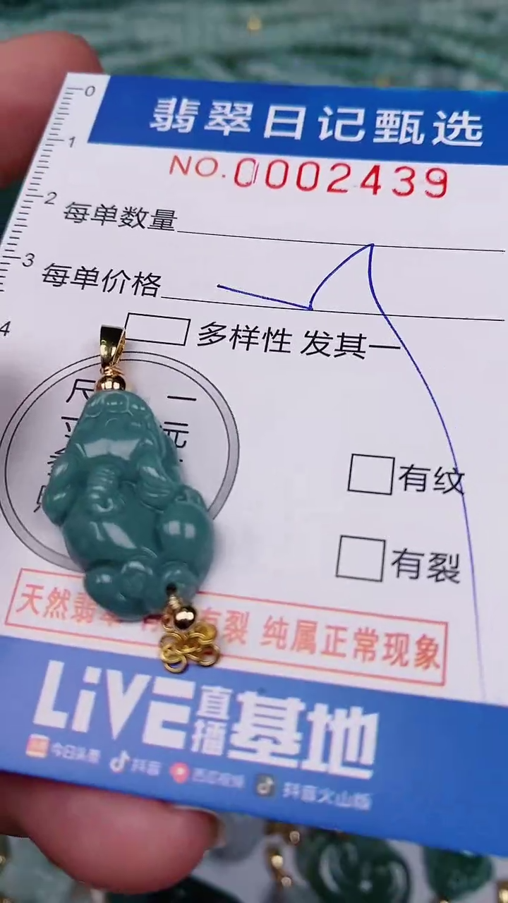 【闪购商品】翡翠颈饰未镶嵌00002439