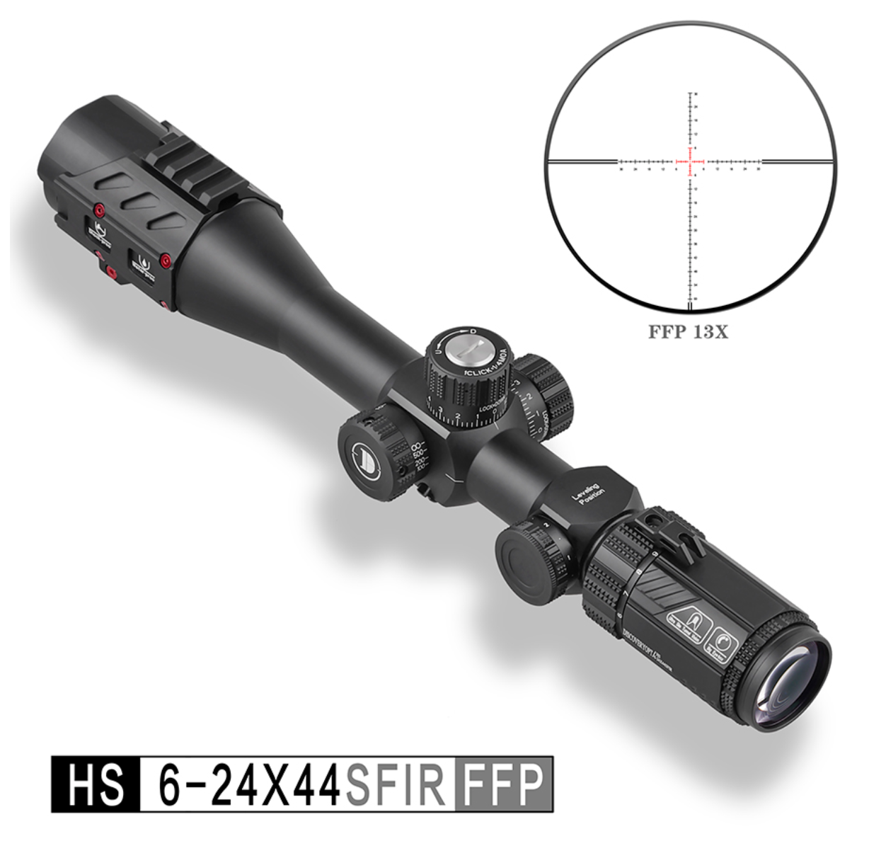 Discovery/发现者HS 6-24*44SFIR FFP高抗震前置带灯款单筒望远镜