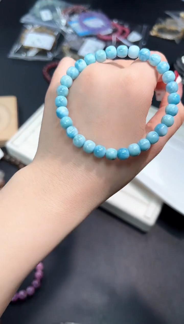 【闪购商品】针钠钙石（海纹石）手串未镶嵌16H多样性发其一/1条