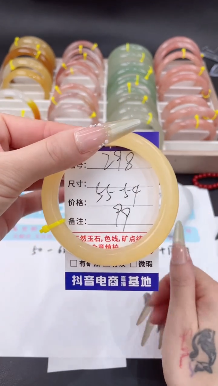 未镶嵌手镯石英质玉298
