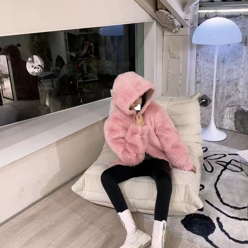 95皮草 时尚保暖 原生态顶奢厚外套（D）