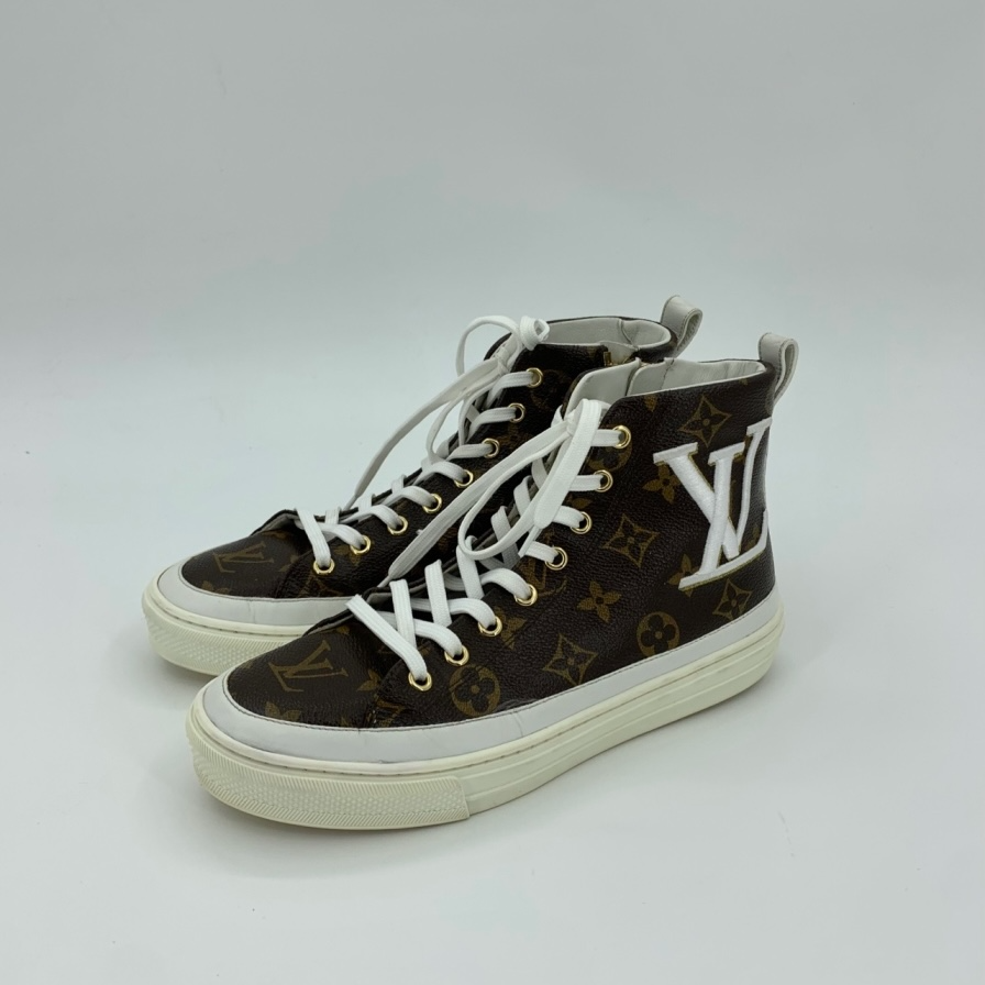 LouisVuitton/路易威登99新/潮奢豆 严选/老花满印高帮鞋/000787