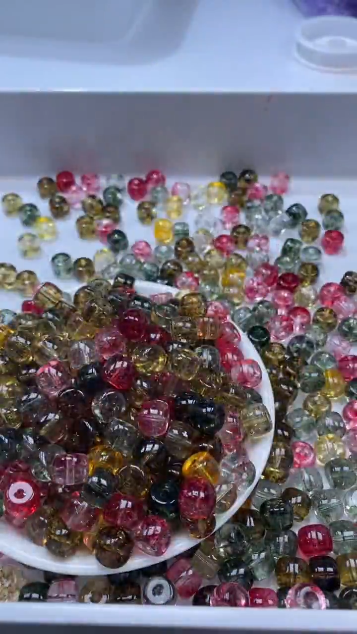 颈饰未镶嵌水晶W1623老矿多宝碧玺老型10*8mm*10颗