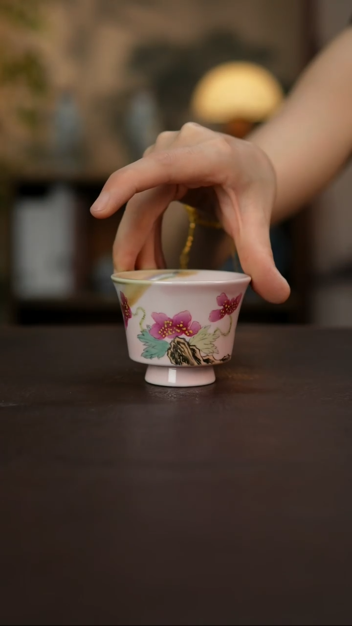 杯景德镇陶瓷杯碗柴烧多人