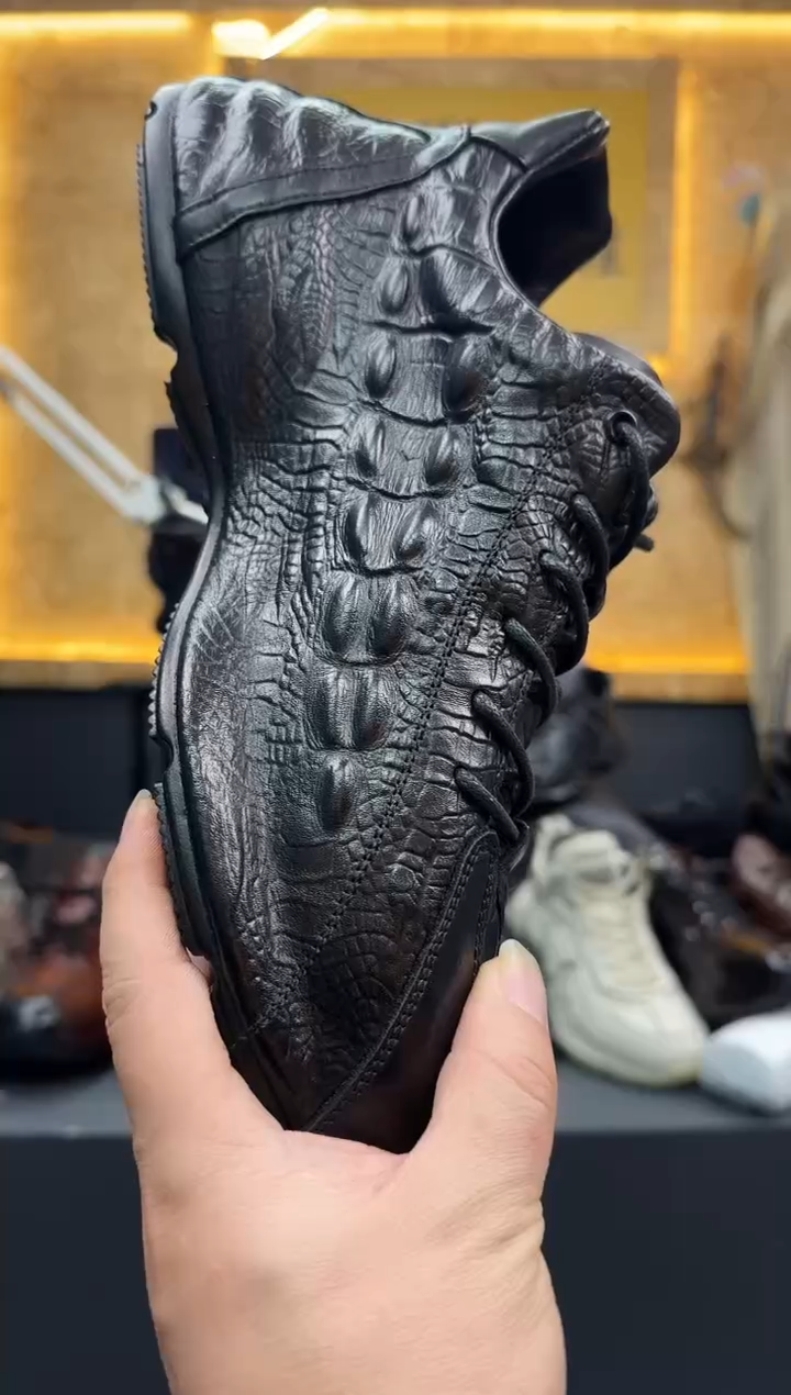 磨砂皮（牛皮）44码黑色7616