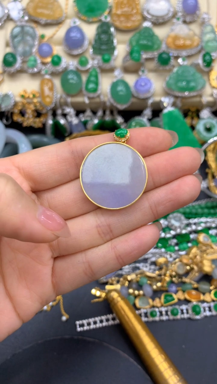 【闪购商品】翡翠颈饰18K金镶嵌270-中国好珍宝1