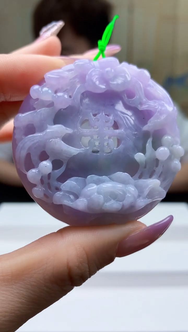 【闪购商品】定制翡翠未镶嵌4868ty-毛货挂件40