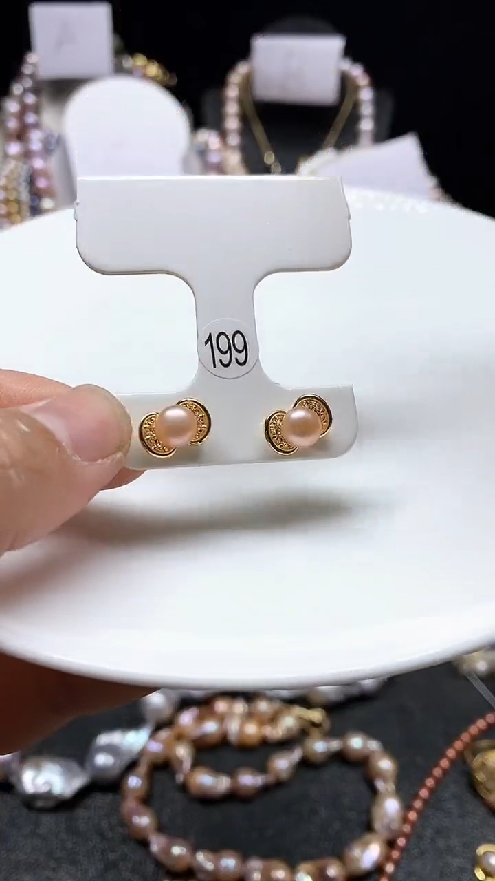 【闪购商品】淡水珍珠耳饰未镶嵌多人