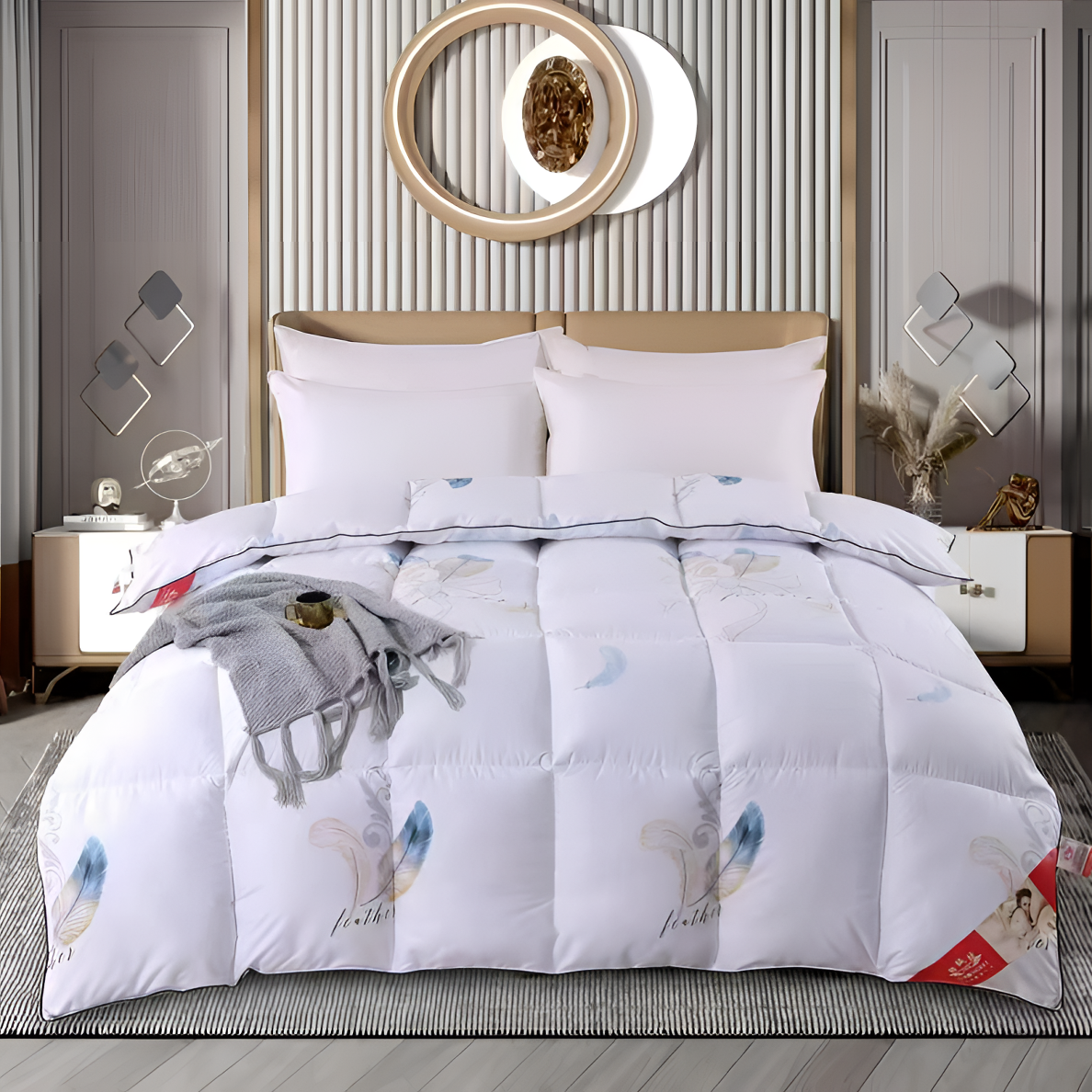 【书雅甄选】科技款羽丝绒太空被零压力恒温被加厚冬被