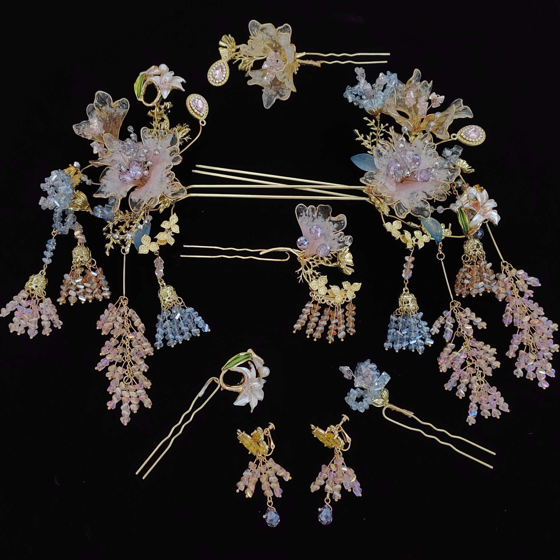 合金婚庆饰品 2025新款重工减龄精美新娘结婚秀禾饰品321