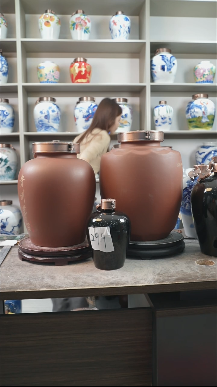 泥塑紫砂二十斤装贵州茅子四个字的188