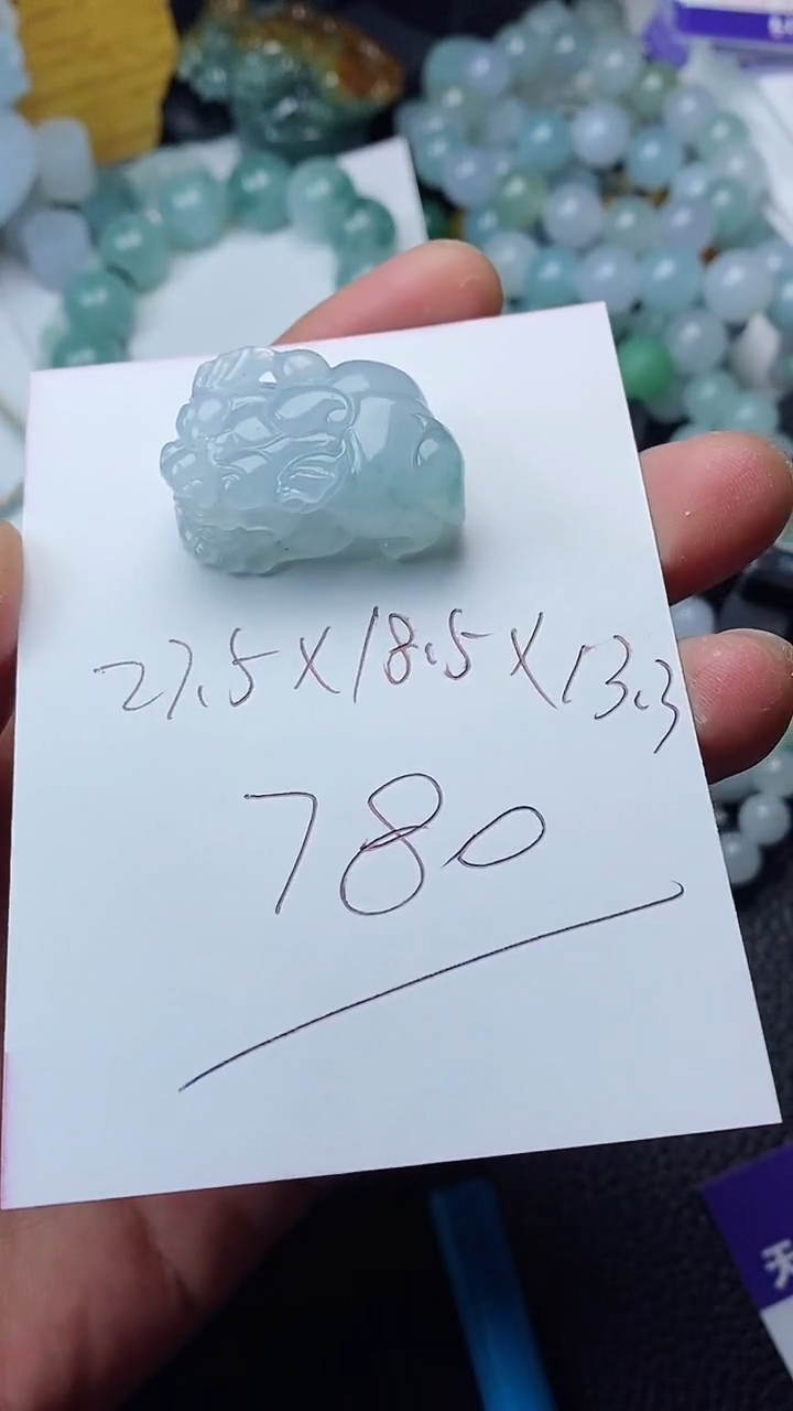 【闪购商品】翡翠颈饰未镶嵌貔貅