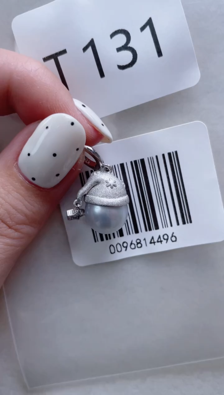 银S925镶嵌海水珍珠吊坠T131