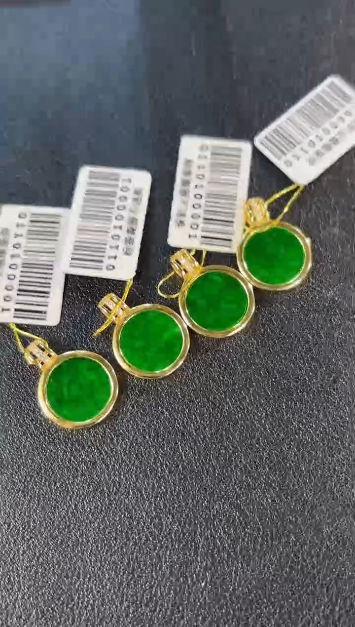 【闪购商品】翡翠颈饰银S925镶嵌缅料A货/多样性发货/一件