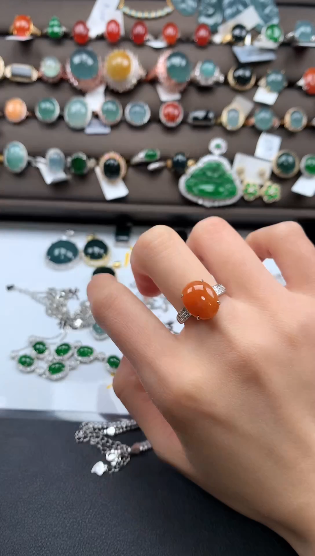 【闪购商品】翡翠戒指银S925镶嵌231312