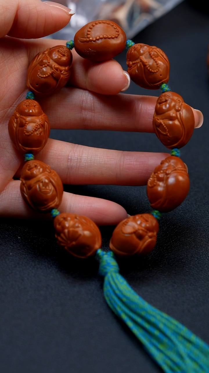 【闪购商品】橄榄核手串1.9包衣弥勒