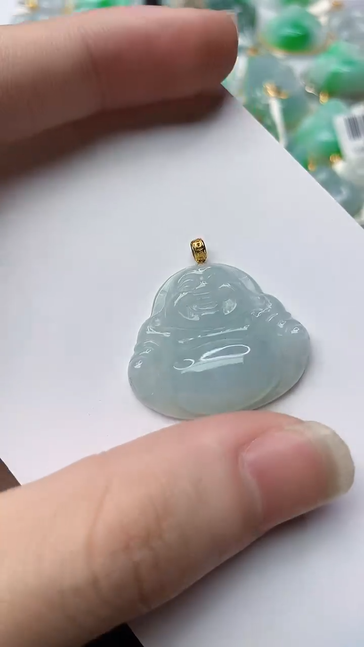 【闪购商品】翡翠颈饰18K金镶嵌36........