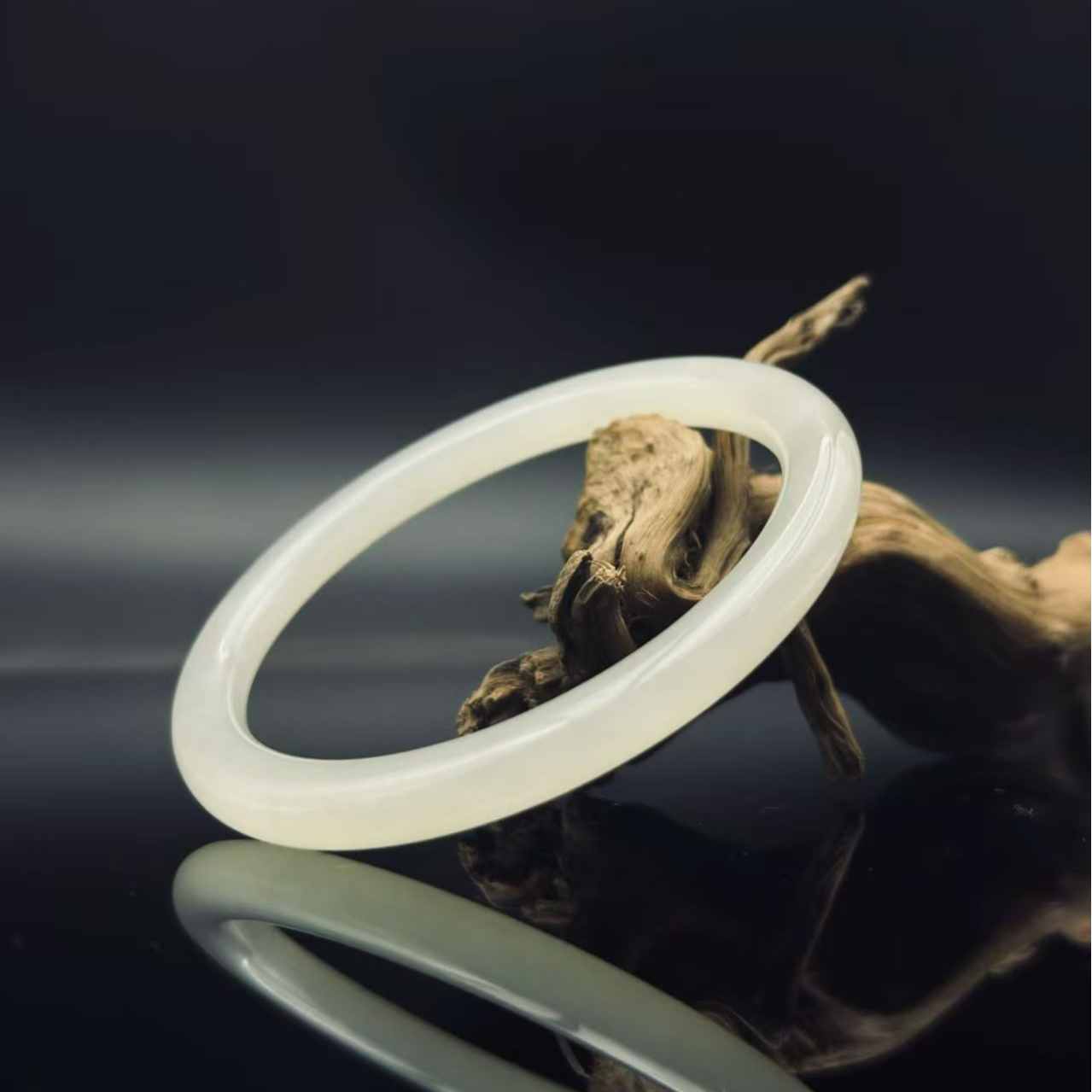 和田玉晴水手镯（57mm）9117