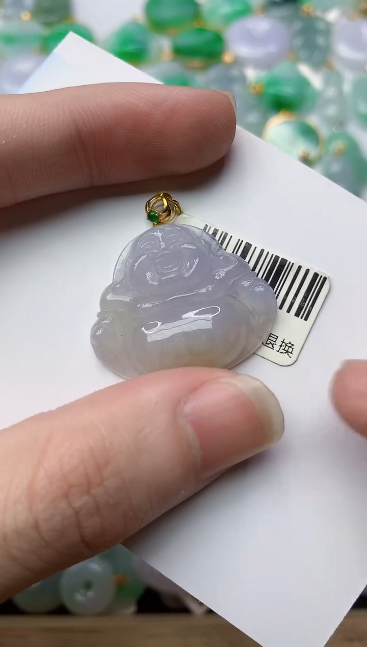 【闪购商品】翡翠颈饰18K金镶嵌23.........