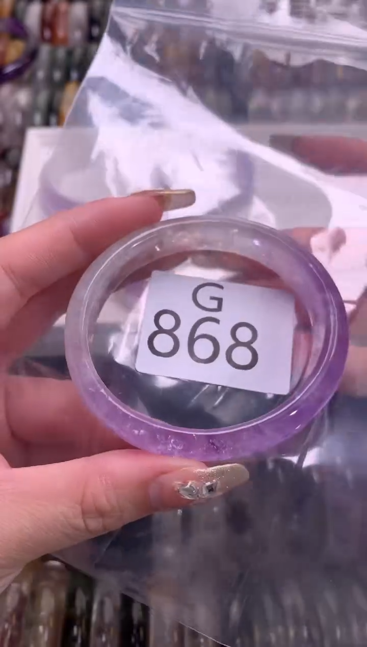 【闪购商品】紫晶水晶手镯未镶嵌868-53