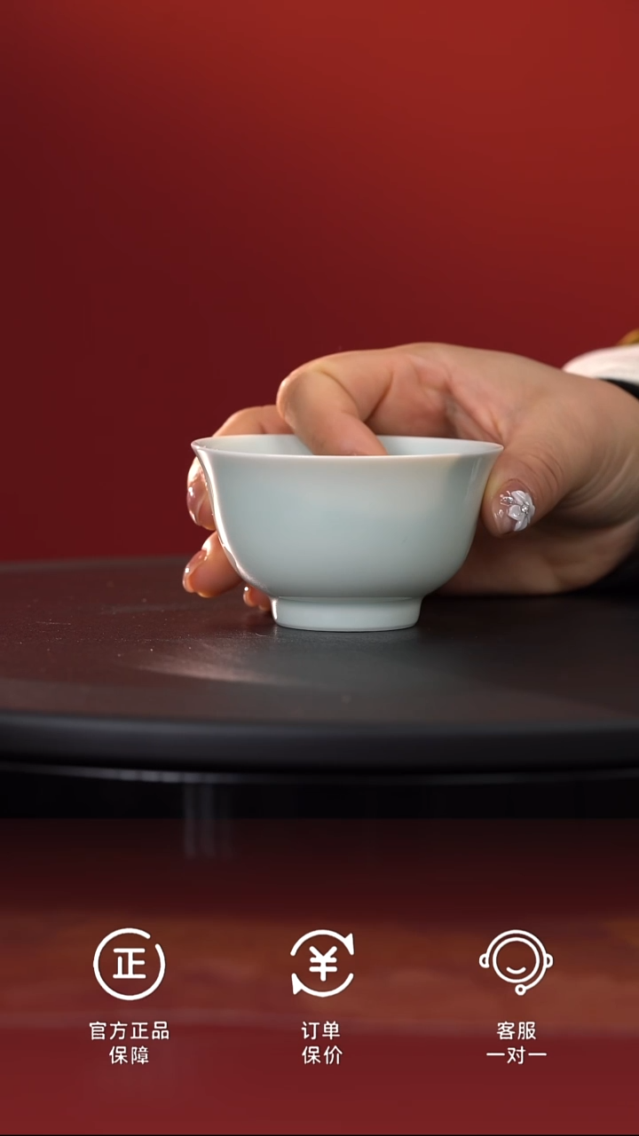 茶具青白瓷碗口杯@@ST-YQ065