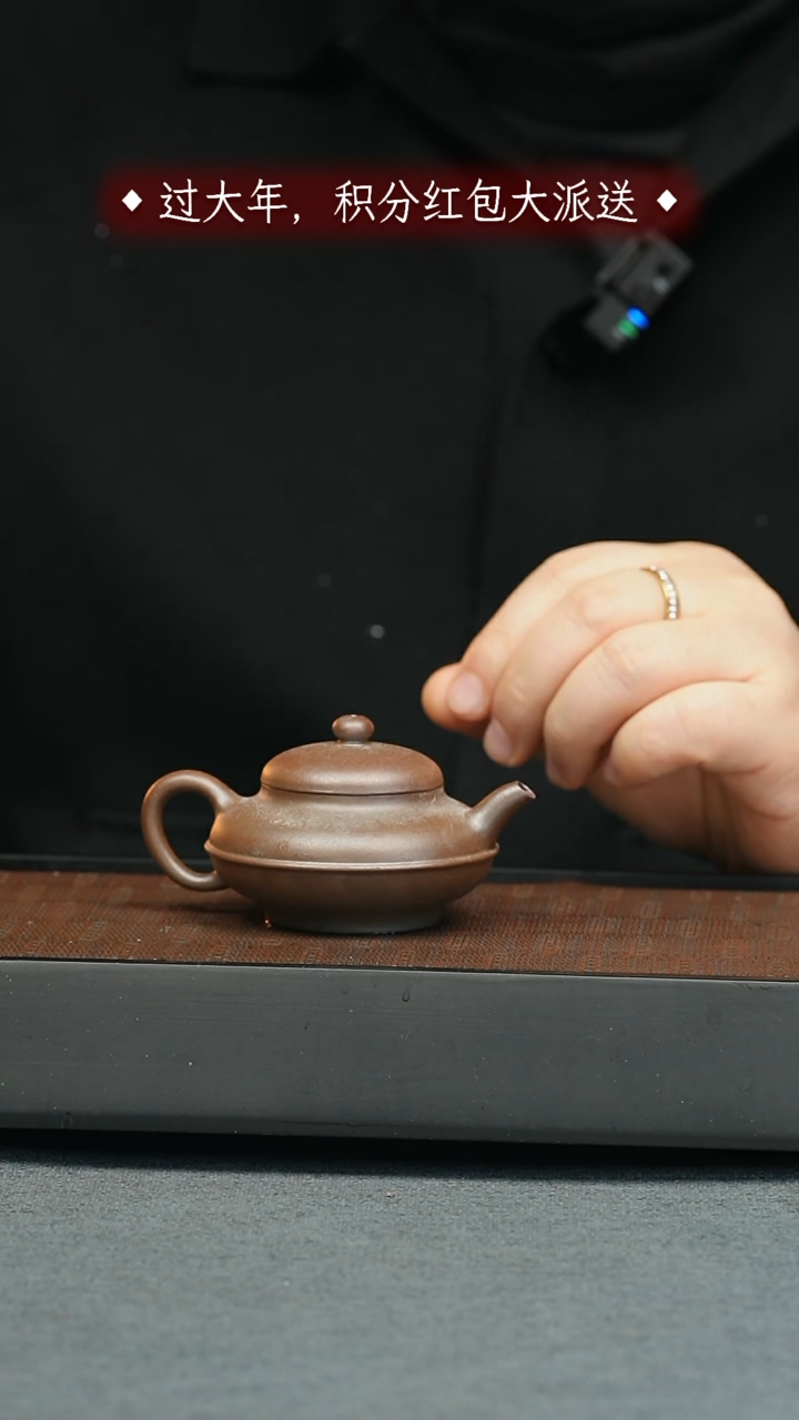 【闪购商品】紫砂茶壶五堂 线圆-陈砺成-柴烧