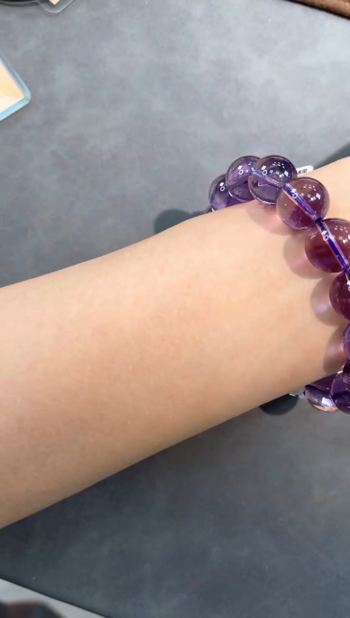 【闪购商品】紫晶手链未镶嵌105巴西紫单圈13mm