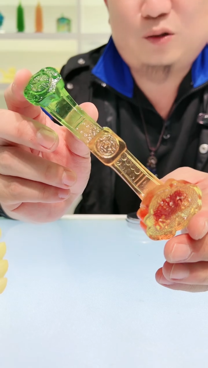 【闪购商品】茶宠古法琉璃13.5cm如意