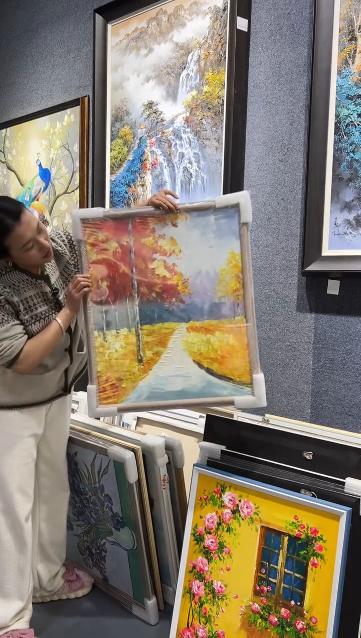 【闪购商品】油画141号 50*60 枫叶-手绘油画