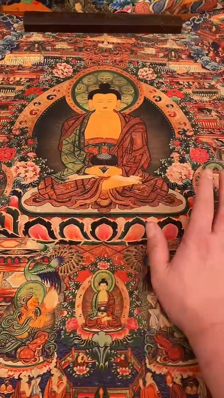 装裱画精美唐卡tk16091