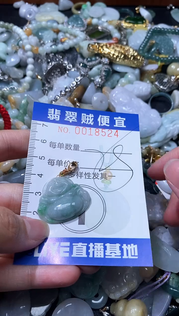 翡翠未镶嵌颈饰闪购0018524