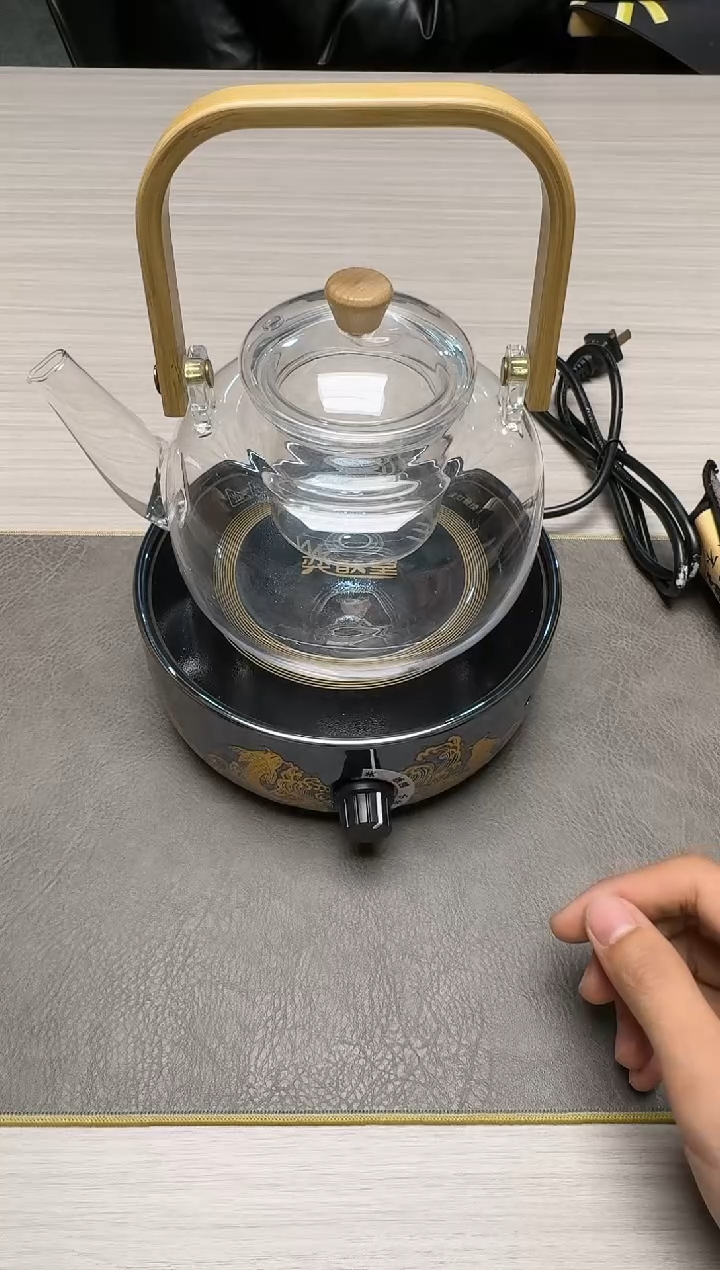 【闪购商品】特价电陶炉+提梁煮茶壶+诗文茶巾
