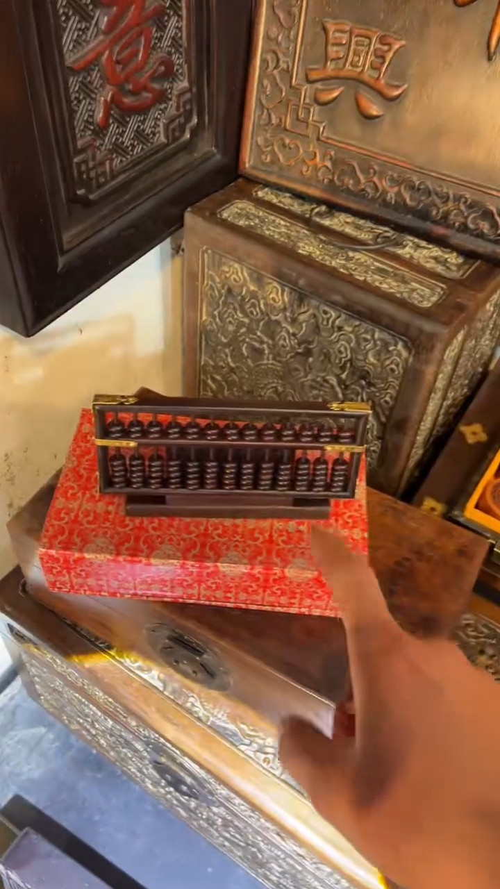 【闪购商品】非洲紫檀（红花梨）袖珍算盘