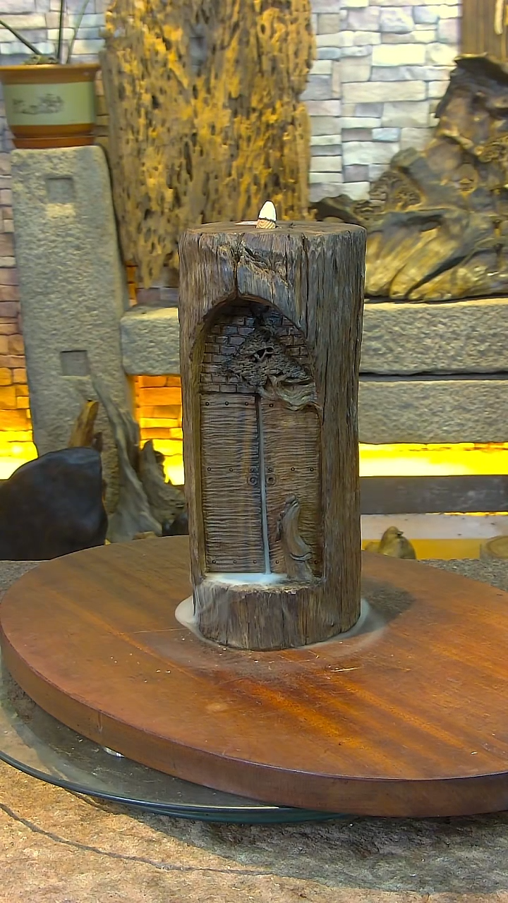 木金丝楠阴沉木禅意山水摆件