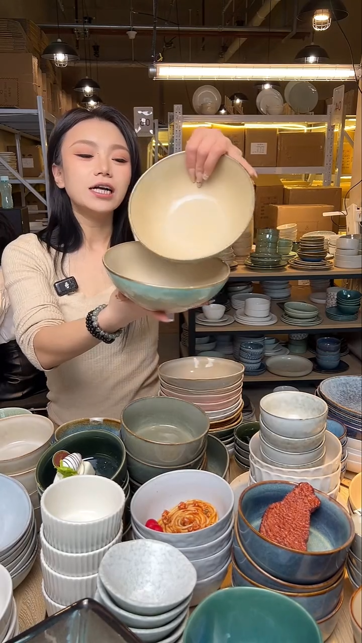瓷174【瑕疵】外贸尾货窑变釉下彩