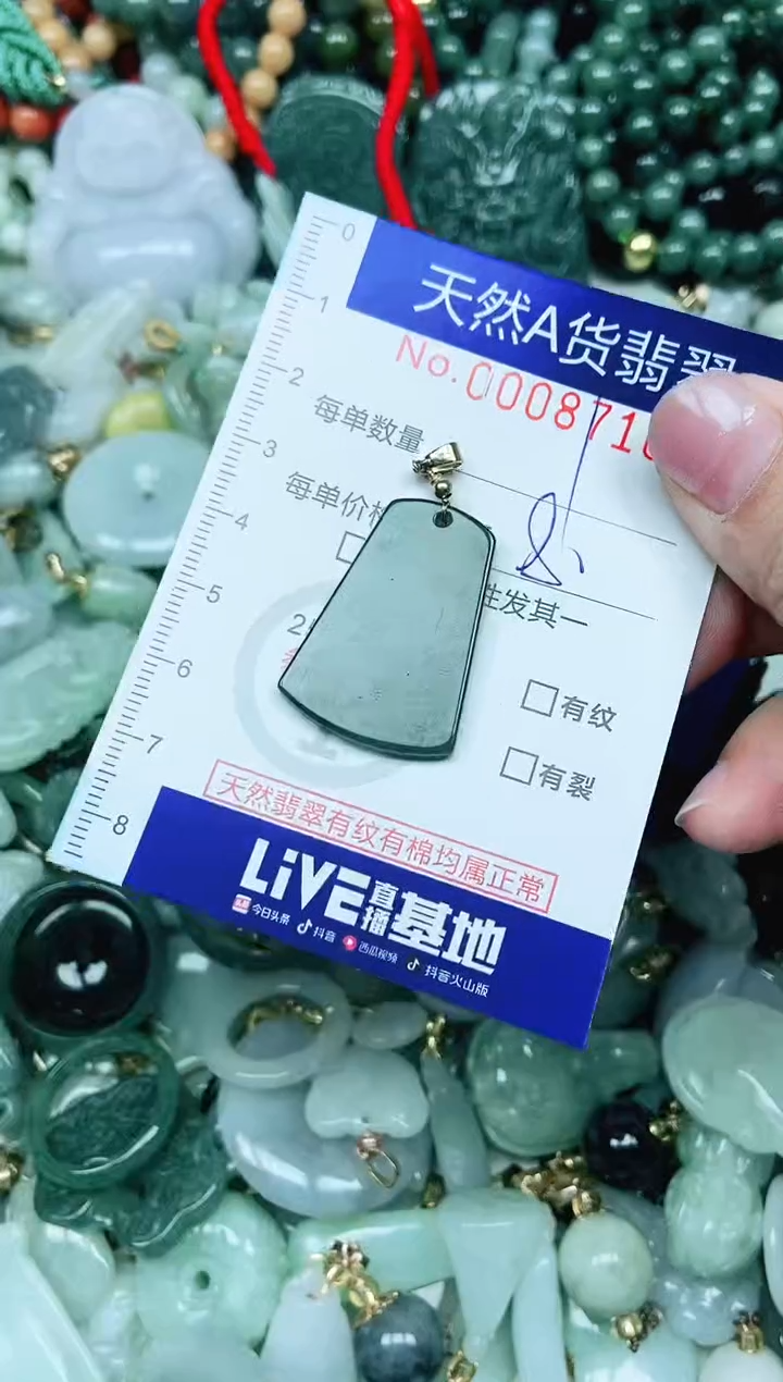 【闪购商品】翡翠吊坠(不含链)未镶嵌翡翠