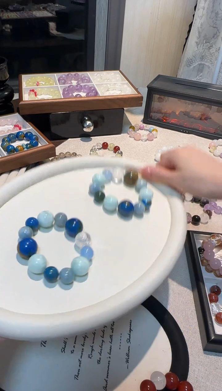 未镶嵌手串水晶地球多宝