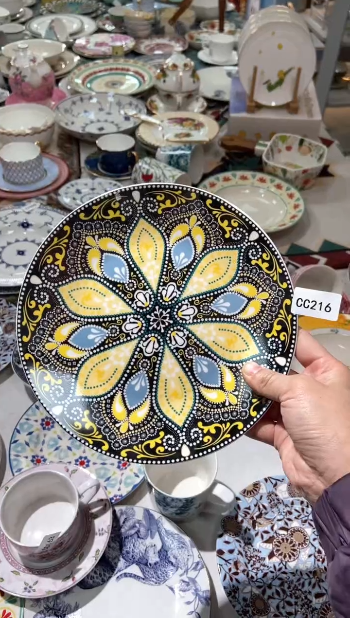 【闪购商品】瓷片CC216陶瓷没有完美无瑕陶瓷1个8寸